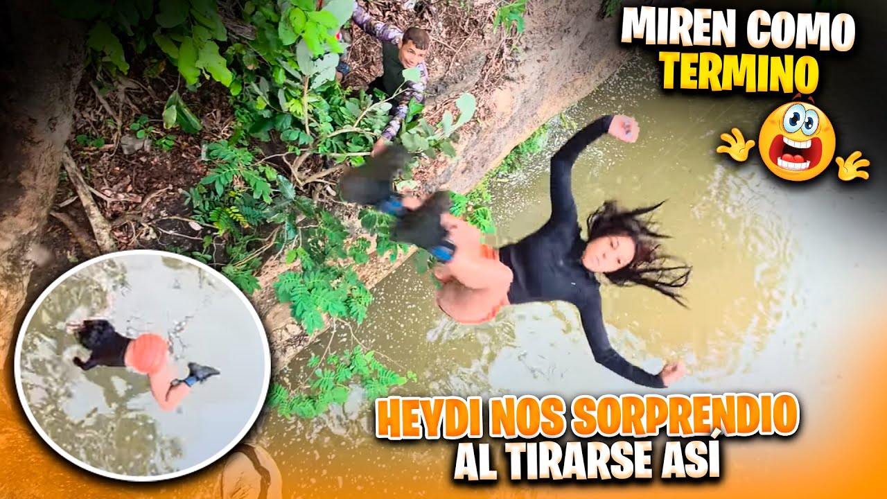 Miren lo guerrera que fui Heydi al tirarse de esta forma desde el árbol. Gaby se pone a llorar