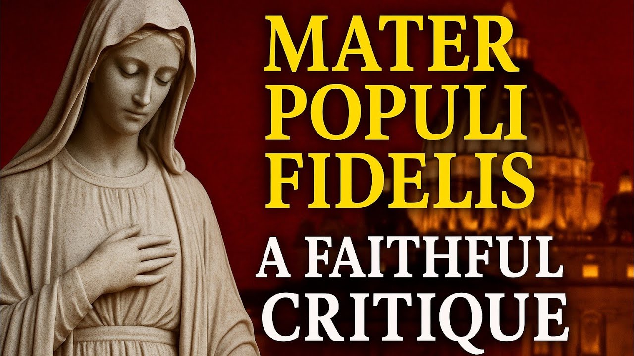 Why Mater Populi Fidelis Misses the Mark | A Response to @shamelesspopery