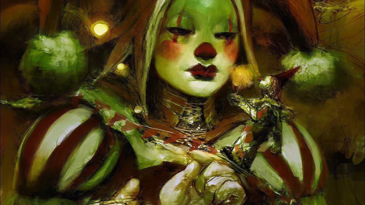 Feist- A clown artbook flipthough 