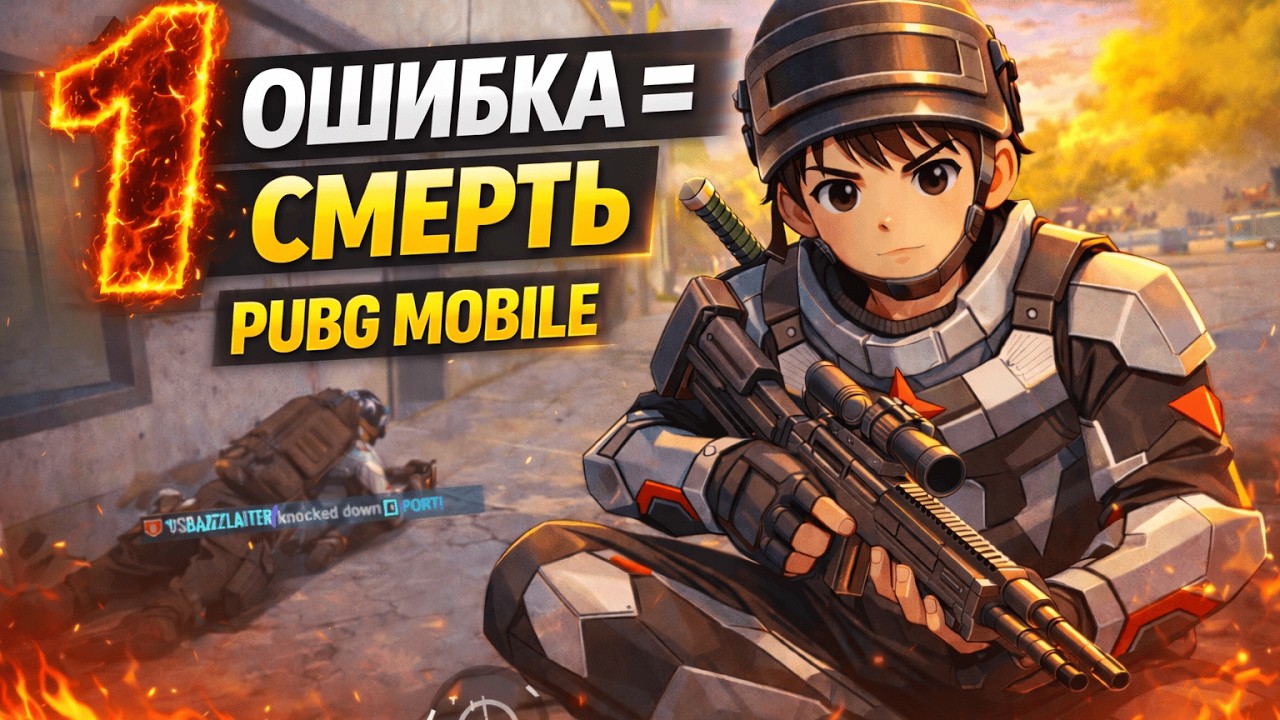 Почему в PUBG Mobile нельзя ошибаться даже один раз 😱🔥#PUBGMOBILE #PUBG #Геймплей #Выживание