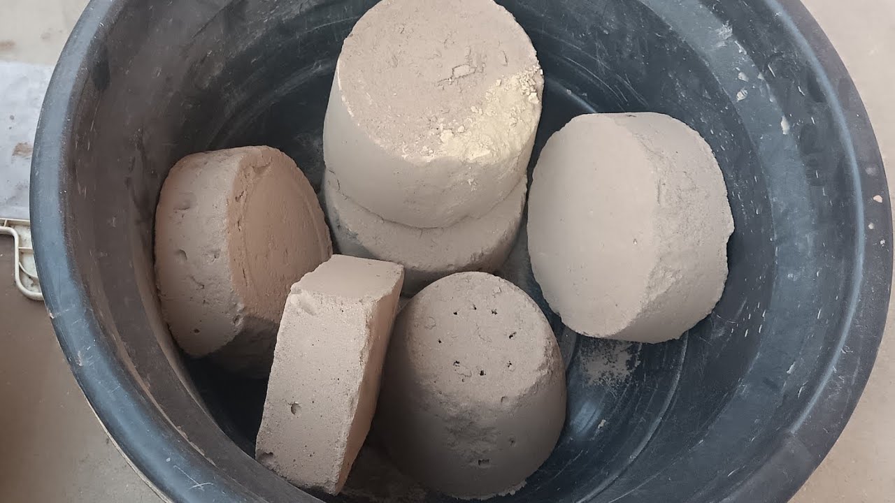 Dusty soft texture pure mud dry crumbling