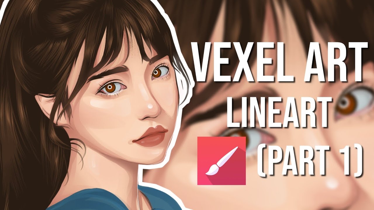 Infinite Painter Vexel Art for Beginners on Android / IOS - Full LineArt Process (Part 1)