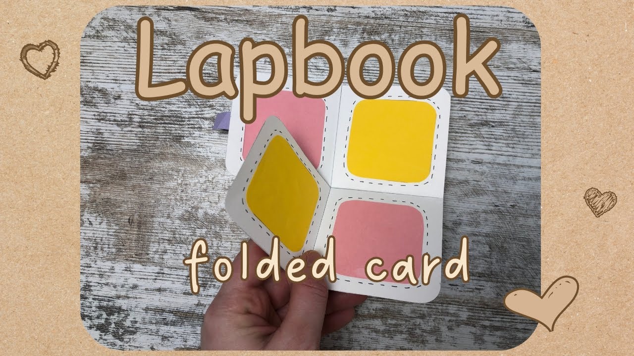 Lapbook folded card