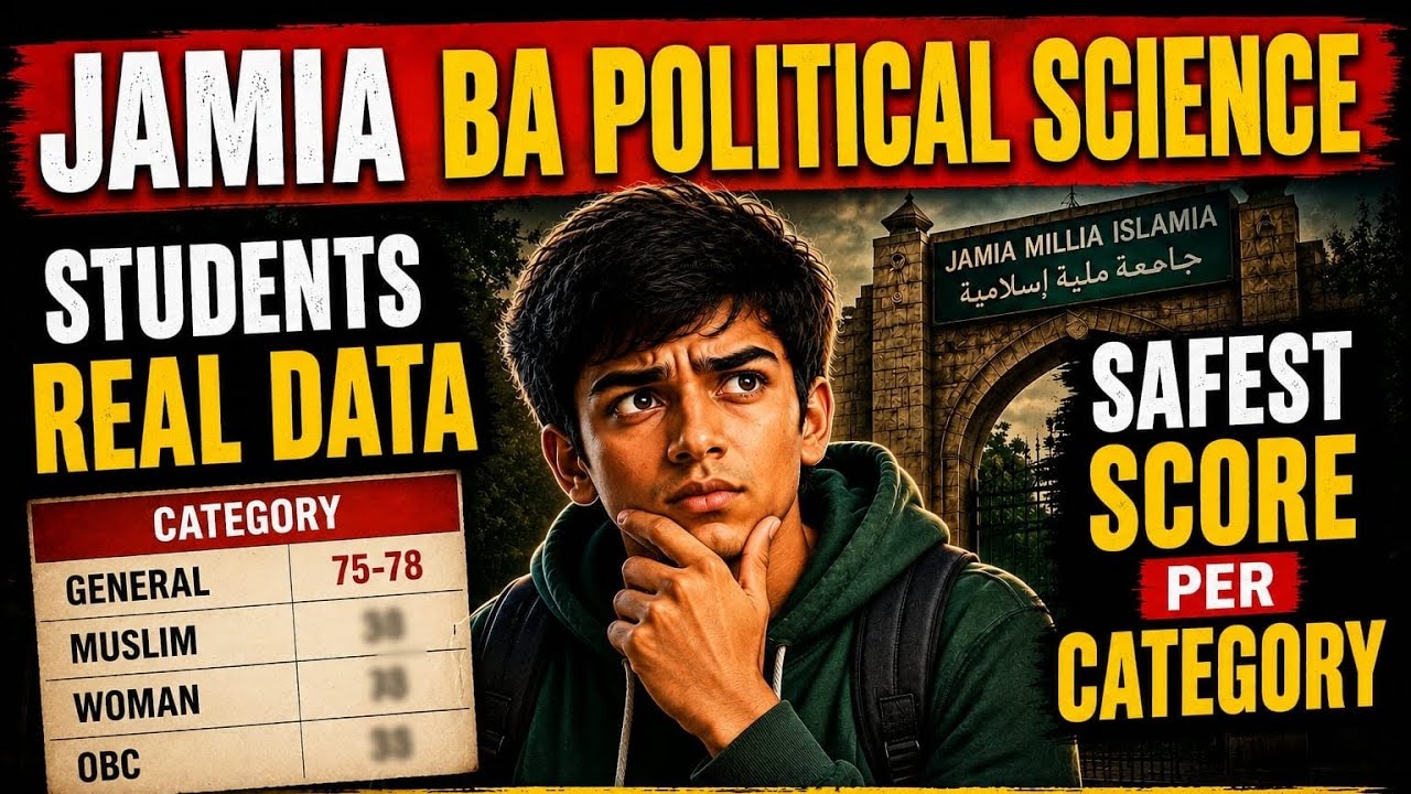 Jamia BA Political Science REAL Cutoff 2026 | 50+ Students Data Analysis | Safe Score | Waiting List