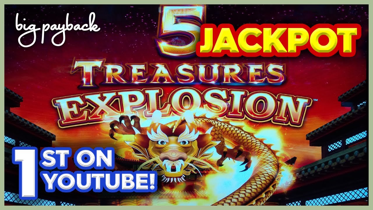 UNBELIEVABLE JACKPOT! 5 Treasures Explosion Slot - 1ST JACKPOT ON YOUTUBE!