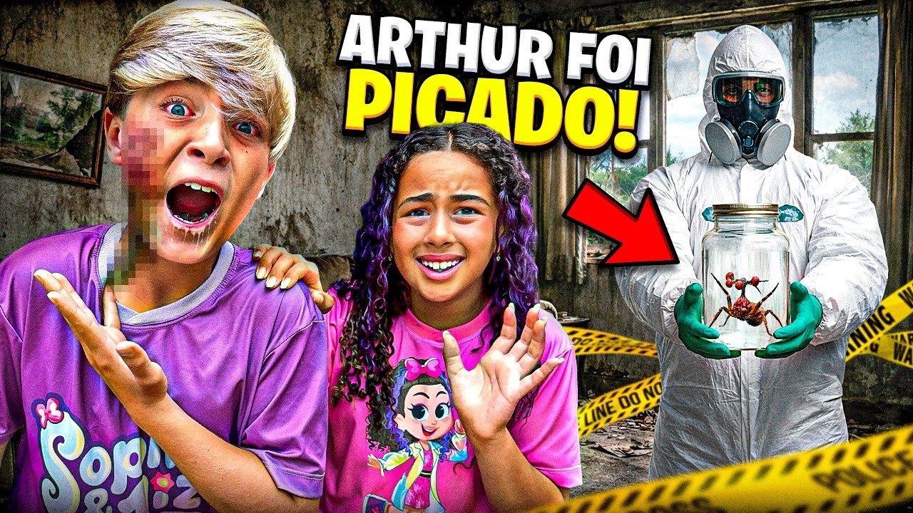 ARTHUR FOI PICADO POR UM BICHO MUITO VENENOSO ! - passou mal e vomitou