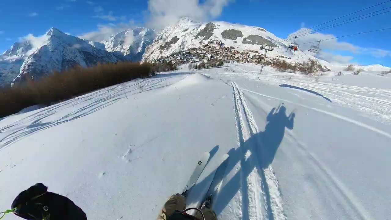 Speedriding Line from Diable to L2A | Les Deux Alps, France