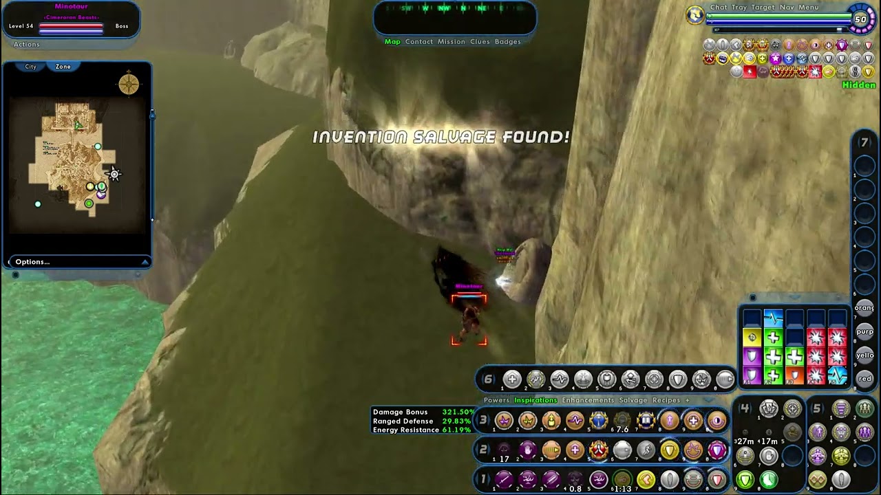five minutes of killing EBs with psi rad stalker. City of Heroes