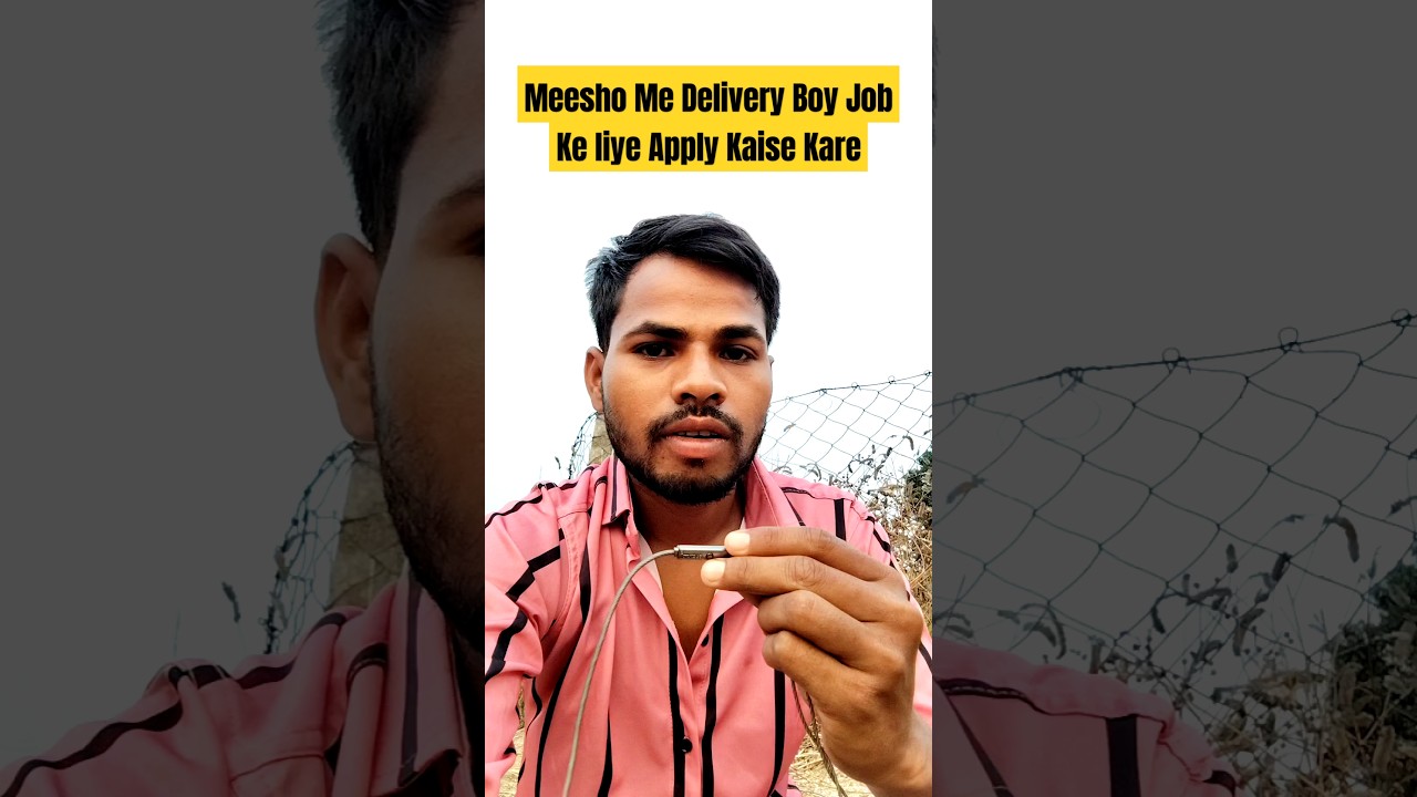 Meesho Delivery Boy Job Apply Kaise Kare | How To Apply Meesho Delivery Boy Job #minivlog #shorts