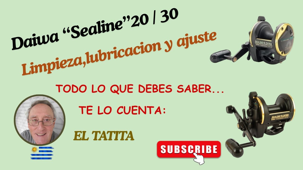 DAIWA  SEALINE  20 DESARME LUBRICACION AJUSTE