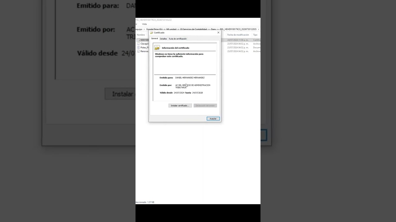 Tutorial para verificar la vigencia de tu e.firma #impuestos #sat #rfc #firmaelectronica
