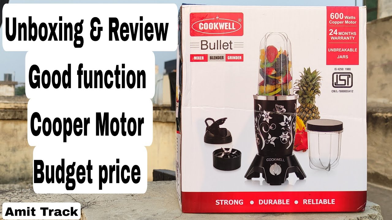 Cookwell bullet mixer blender grinder unboxing review