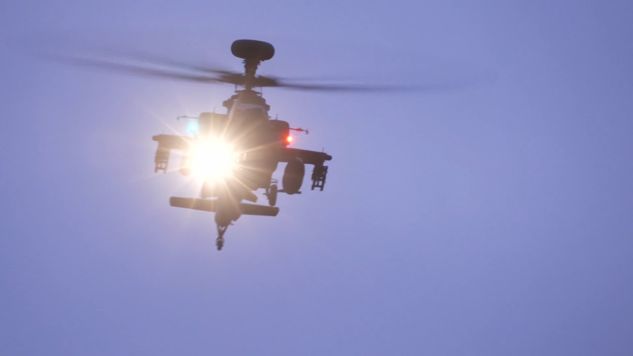 Apache Attack Helicopters Night Flying at Wattisham Airfield – Incredible After-Dark Training