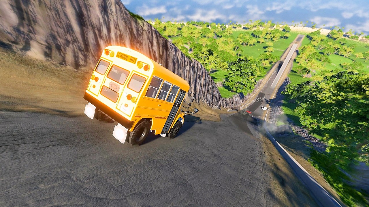 Full Throttle INSANE Long Downhill Mayhem! | BeamNG.drive Epic Crashes & Speed Test #137