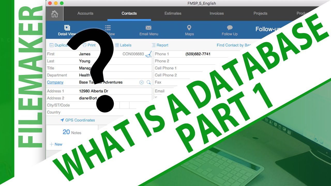 What is a Database - Part 1 - Try FileMaker Video Series - FMTraining.TV
