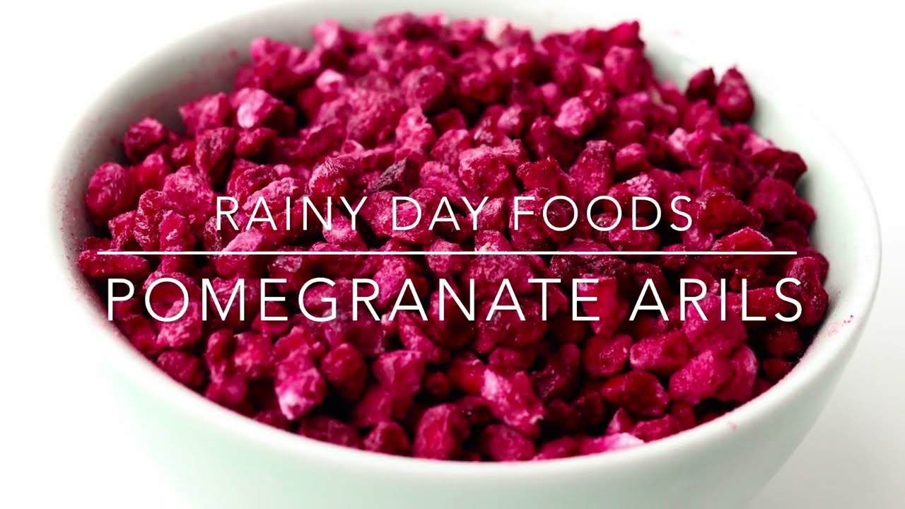 Rehydrating Freeze Dried Pomegranate Arils Methods + Grinding Into Powder.