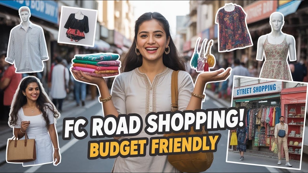 FC Road Shopping Vlog | Pune Street Style🛍️💄#pune #fcroadpune #streetshopping 