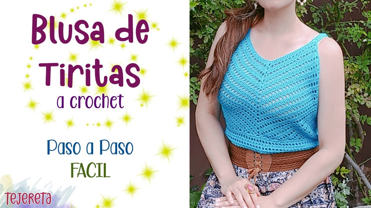 Blusa de Tiritas a Crochet - paso a paso