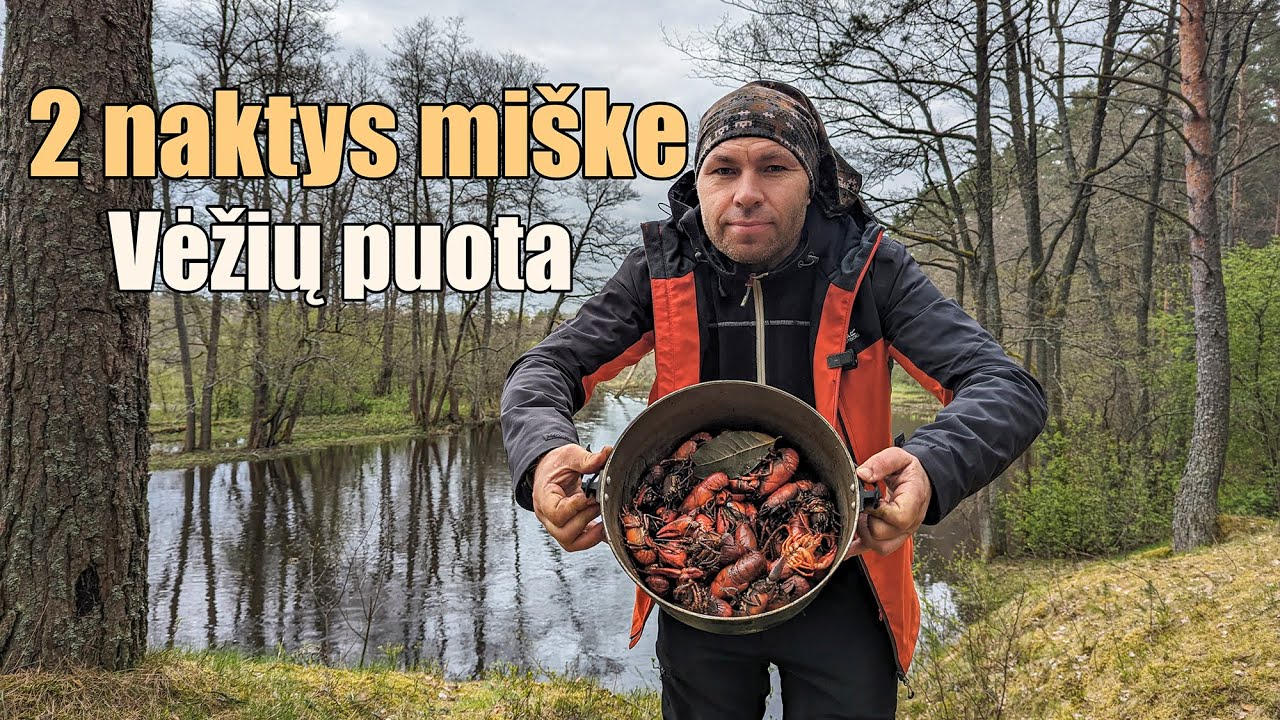 2 naktys Aukštaitijos miške ir invazinių vėžių puota