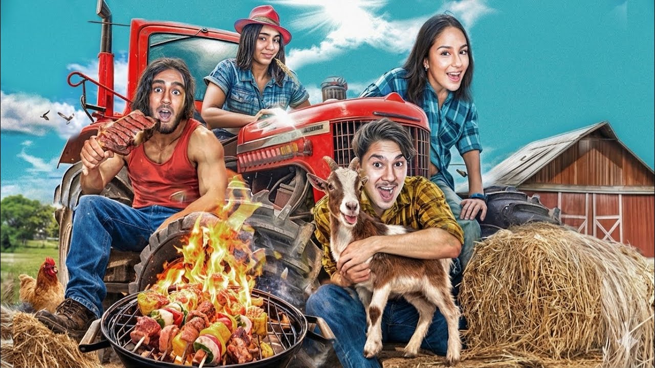 24H À LA FERME AVEC NOS SOEURS ! (+ FTOUR BARBECUE) 