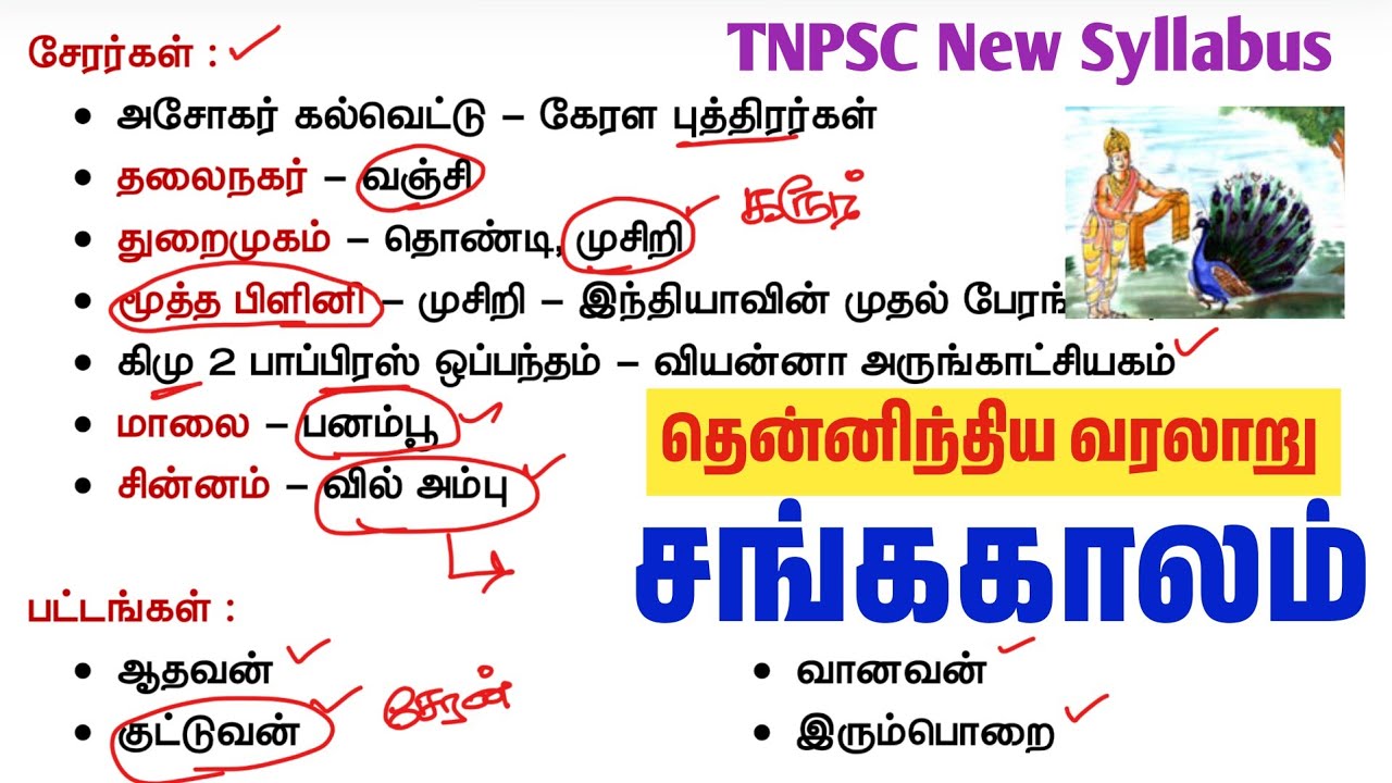 தென்னிந்திய வரலாறு tnpsc - சங்ககாலம் tnpsc