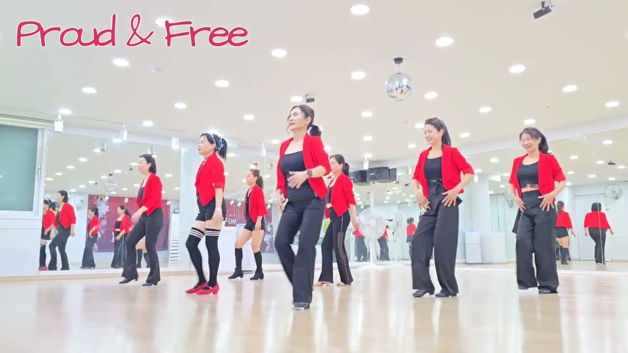 Proud & Free🍀 Line Dance Demo ## 대구시 수성구 지산동 홍라인댄스 010- 5003 -2606