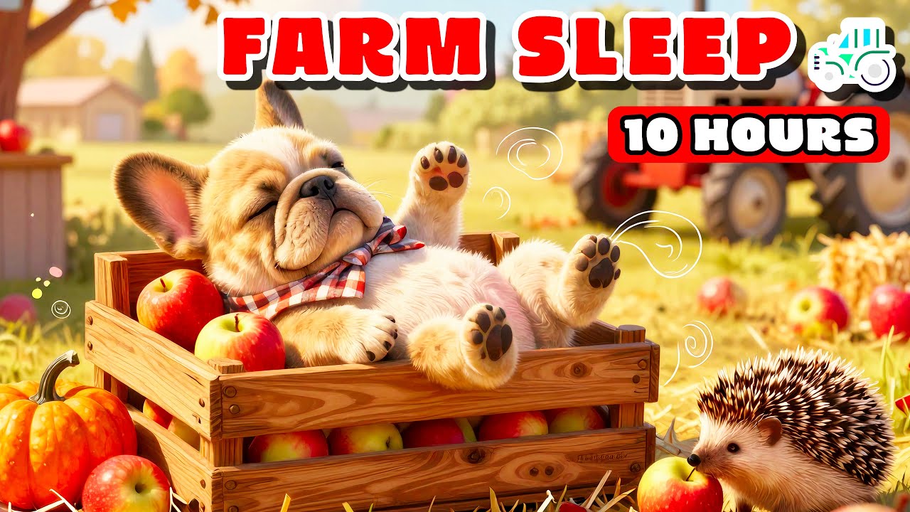 10 HOURS Simple Country Sleep 🍎 Rustic Music for City Dogs