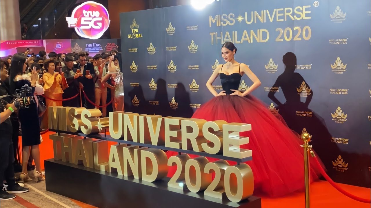 เดินฟาดพรมแดง ก่อนขึ้นเวทีรอบไฟนอล Miss Universe Thailand 2020-RED CARPET- Coronation Night