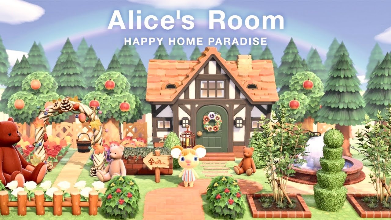 【あつ森】メルボルンの英国アンティーク風な別荘｜外観＆お部屋【ハピパラ ハッピーホームパラダイス】
