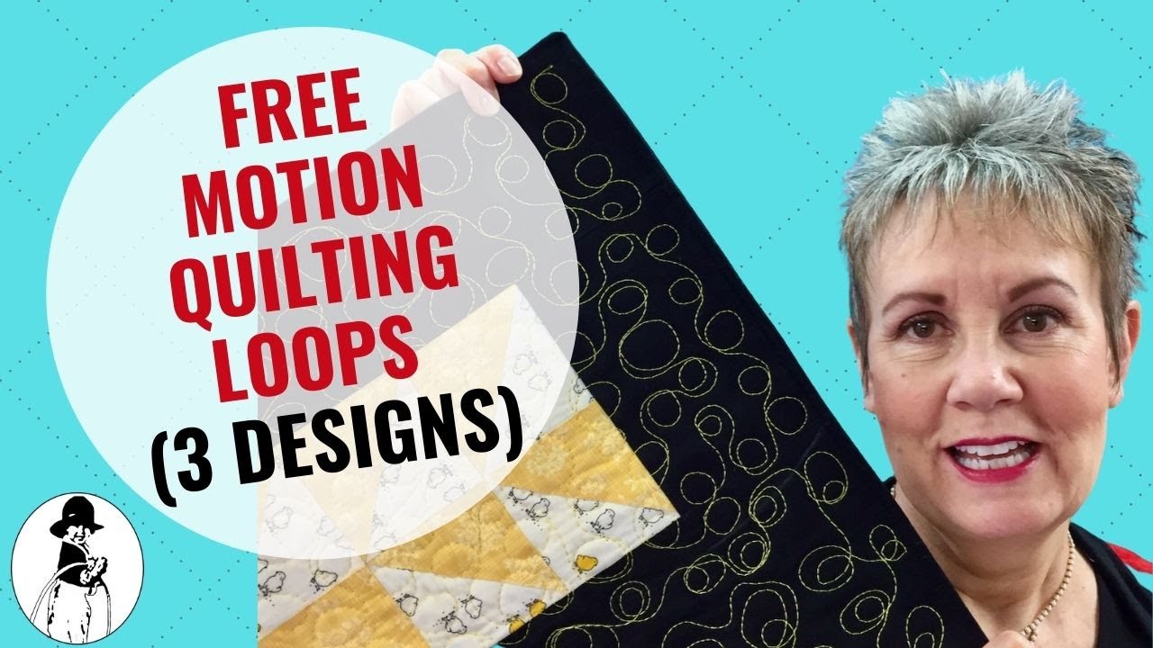 Easy Free Motion Quilting Loops (FREE PRACTICE SHEET)