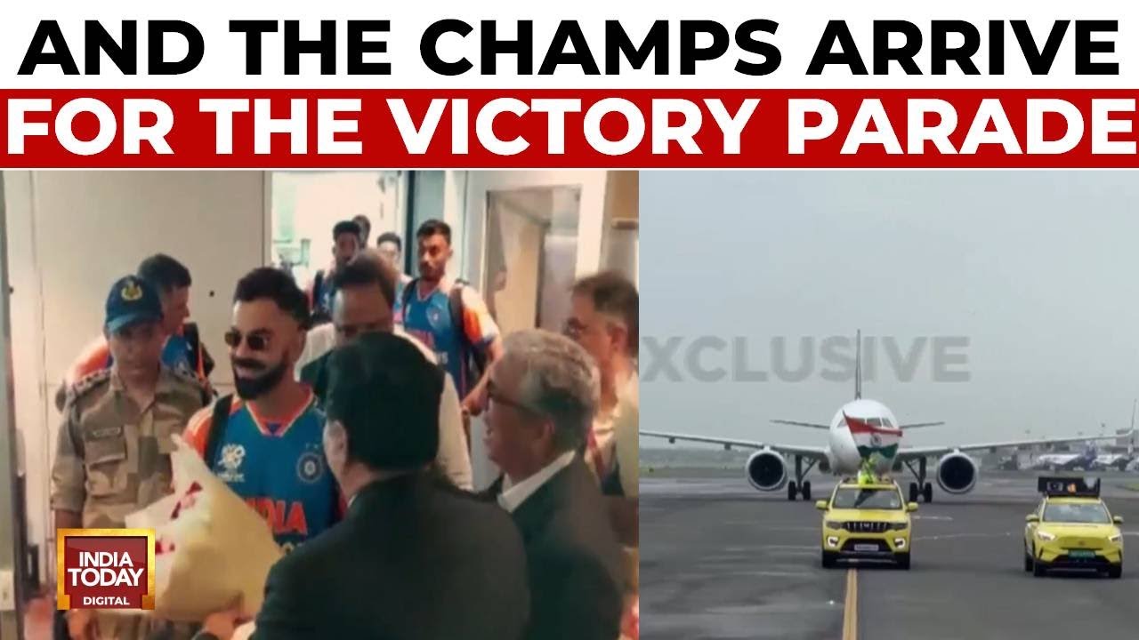 Team India Leaves From Mumbai Airport For The Open Bus Victory Parade | India Today