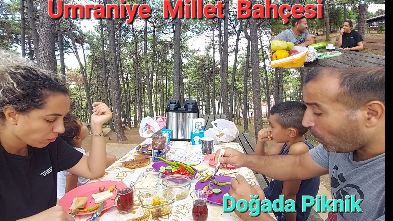 ÜMRANİYE MİLLET BAHÇESİ MESİRE ALANINDA PİKNİK