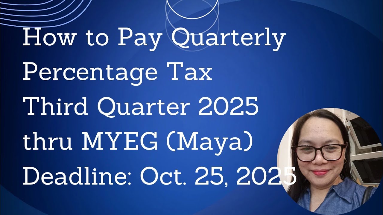 HOW TO PAY QUARTERLY PERCENTAGE TAX 2551Q 3Q 2025