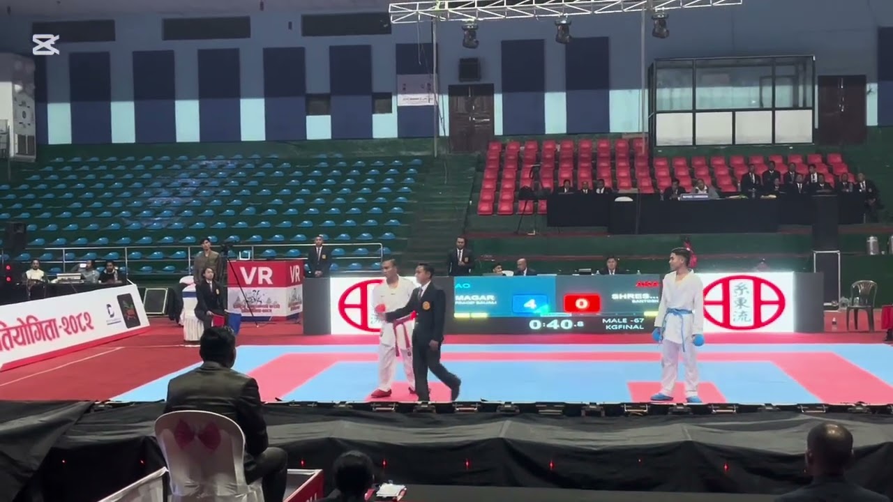 -67 final kumute Pradip vs Santosh national kathmandop karate  championship 2026 