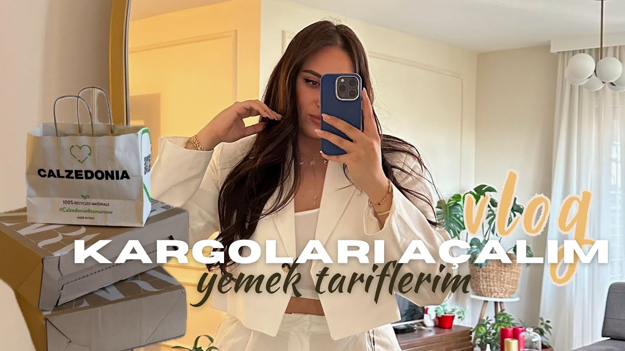 ALIŞVERİŞ KARGOLARIMI BİRLİKTE AÇALIM!🛍️| zara alışverişim, yemek tariflerim, günlük vlog
