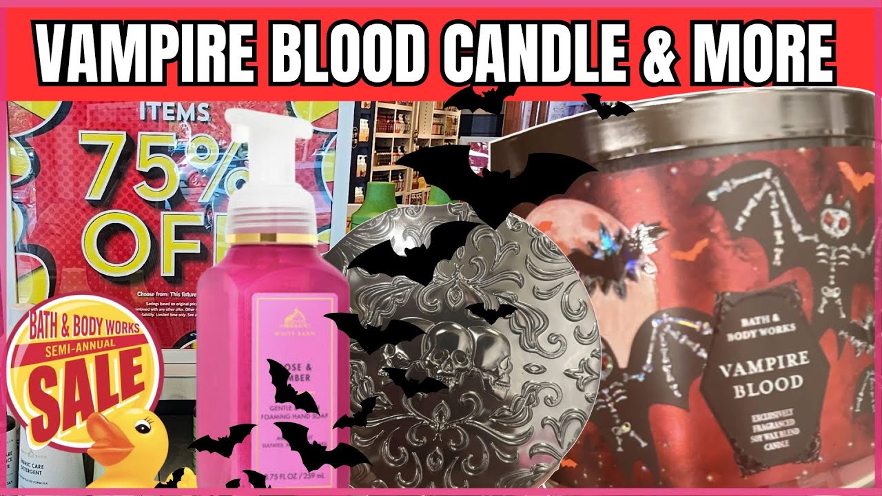 NEW VAMPIRE BLOOD HALLOWEEN CANDLE & PRICE DROPS FOR SAS at Bath & Body Works #bathandbodyworks