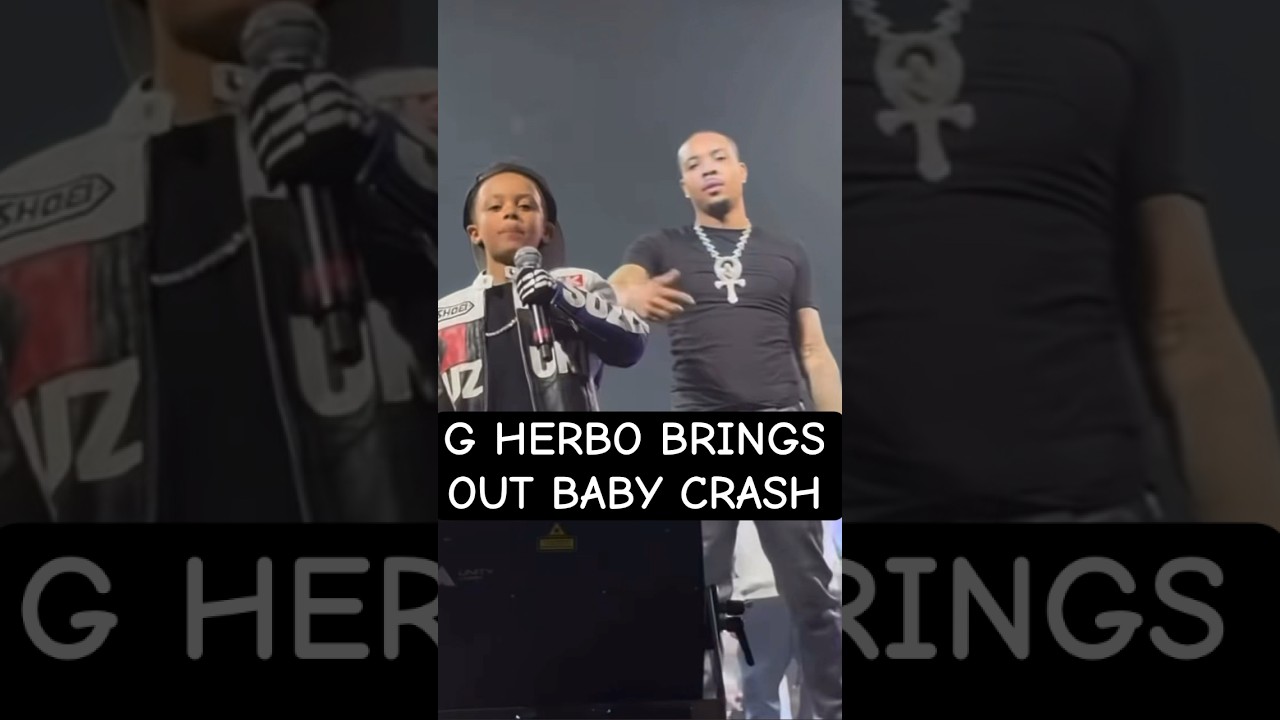 G Herbo приводит своего сына Бэби Крэша на концерт в честь его дня рождения 🥹🔥🎉