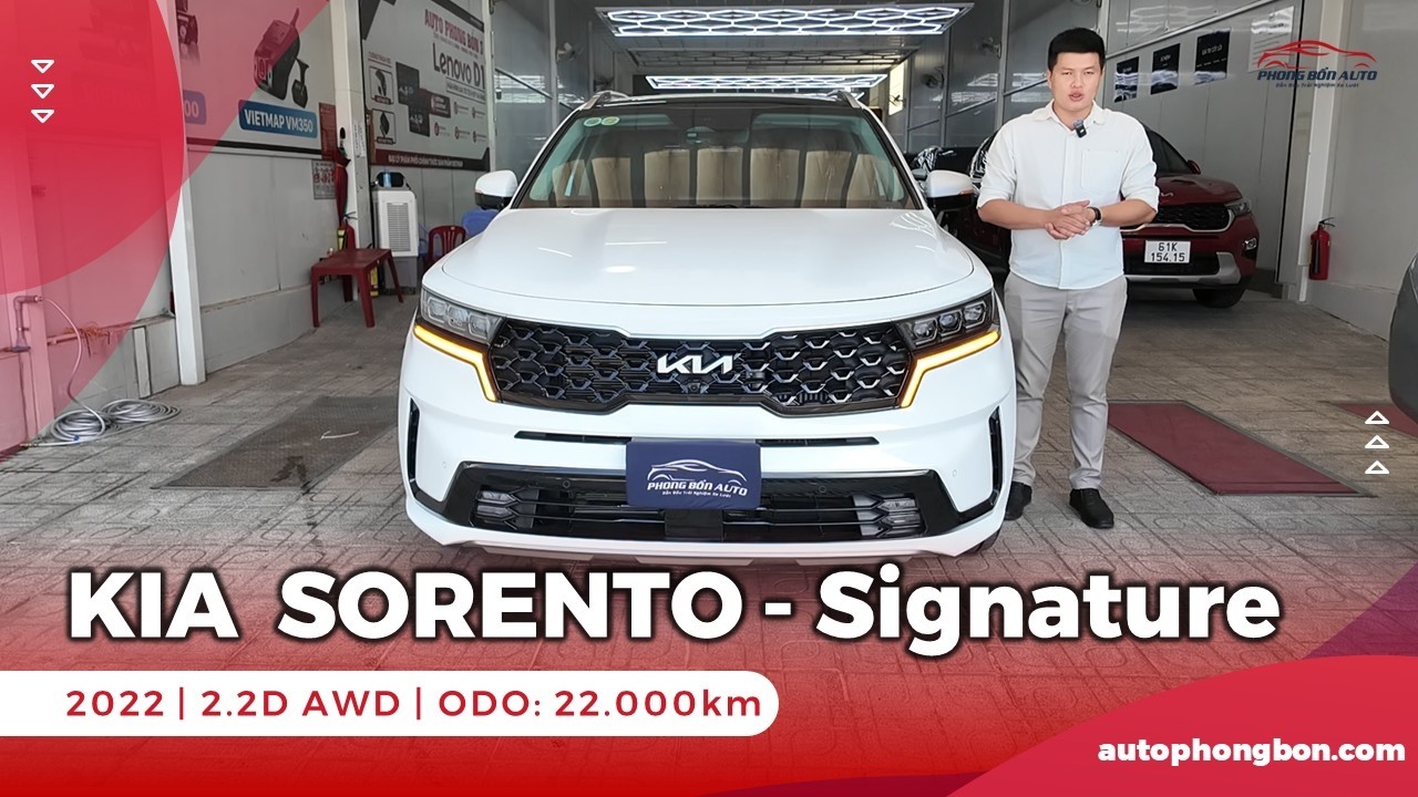 🔴KIA SORENTO Bản Signature, sx 2022, động cơ 2.2D AWD, máy dầu, ODO: 22.000km💥