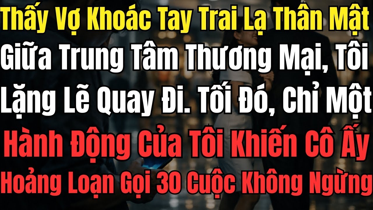 Thấy Vợ Khoác Tay Trai Lạ Thân Mật Giữa Trung Tâm Thương Mại, Tôi Lặng Lẽ Quay Đi. Tối Đó, Chỉ Một
