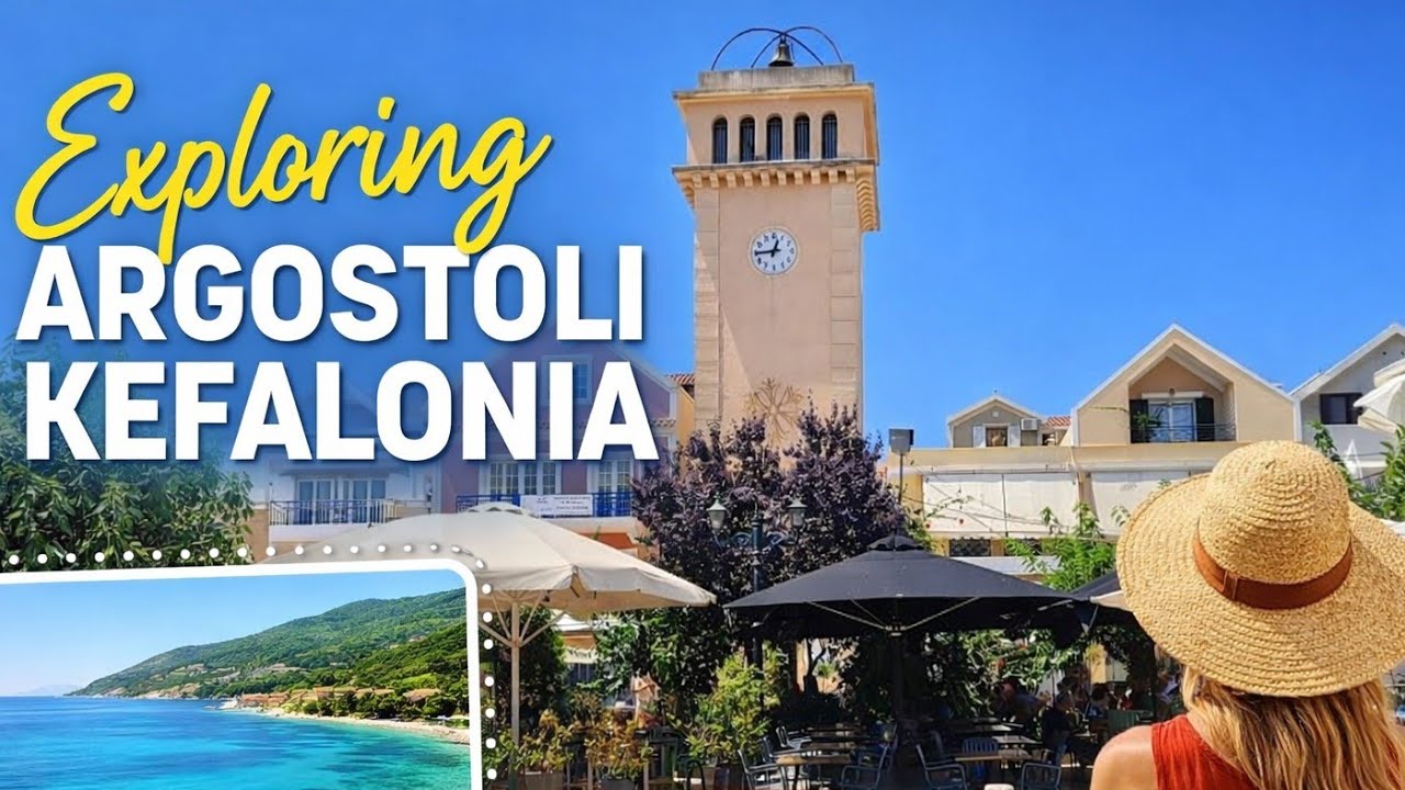 🇬🇷 Exploring Argostoli Kefalonia | Greek Island Walk Through & Waterfront Views @TravelwithHugoF