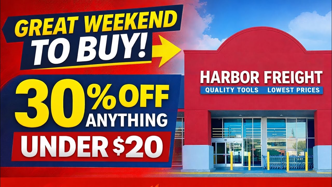 Harbor Freight’s Best Deals? 30% Off Anything Under $20 & Under 