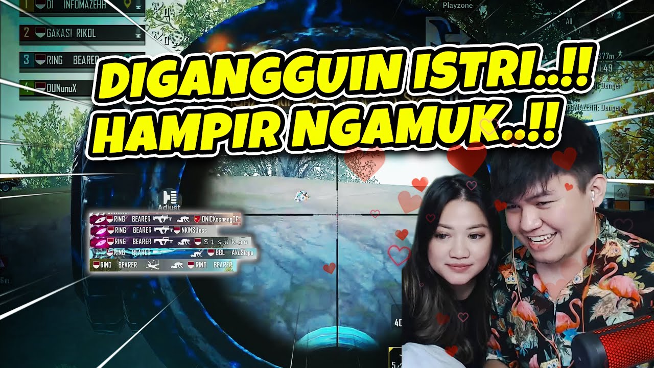 Lagi Push Rank, Digangguin Istri Sampe Hampir Ngamuk!! | PUBG Mobile