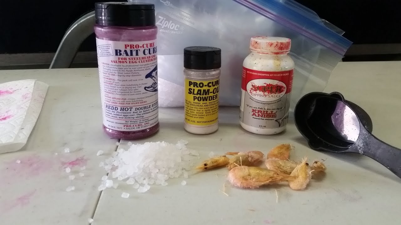 How I cure my Coon Shrimp for Sockeye and Summer Chinook
