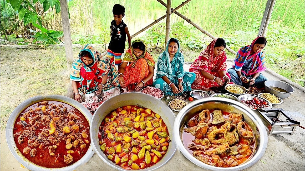 পরীর অন্নপ্রাশন উপলক্ষে চিকেন কারি, মাছের কালিয়া,চিংড়ি পটল,পায়েস মিষ্টি অনেক কিছু রান্না করলাম