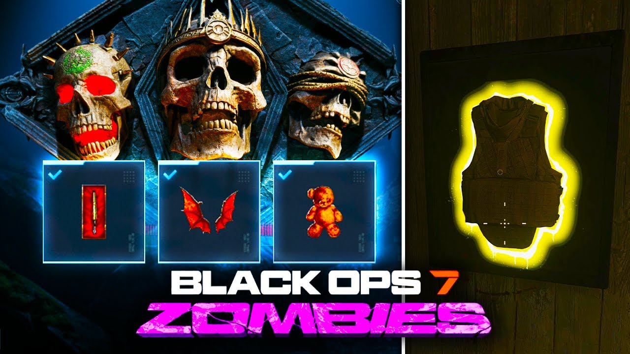 Obtenir les 3 RELIQUES SOMBRES du mode MALÉDICTION de & ARMURE DORÉE sur BLACK OPS 7 ZOMBIES !