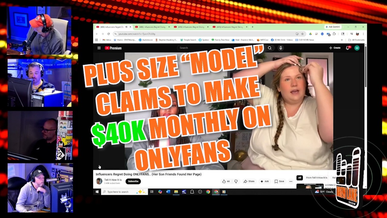 Модель plus-size утверждает, что зарабатывает 40 000 долларов в месяц на OnlyFans! 🤣