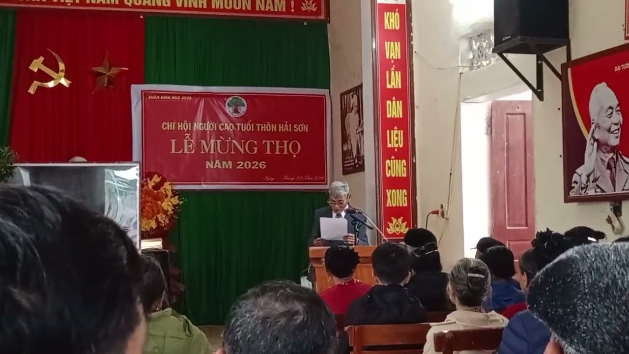Bác Lê Xuân thử phát biểu mừng thọ các cụ năm 2026