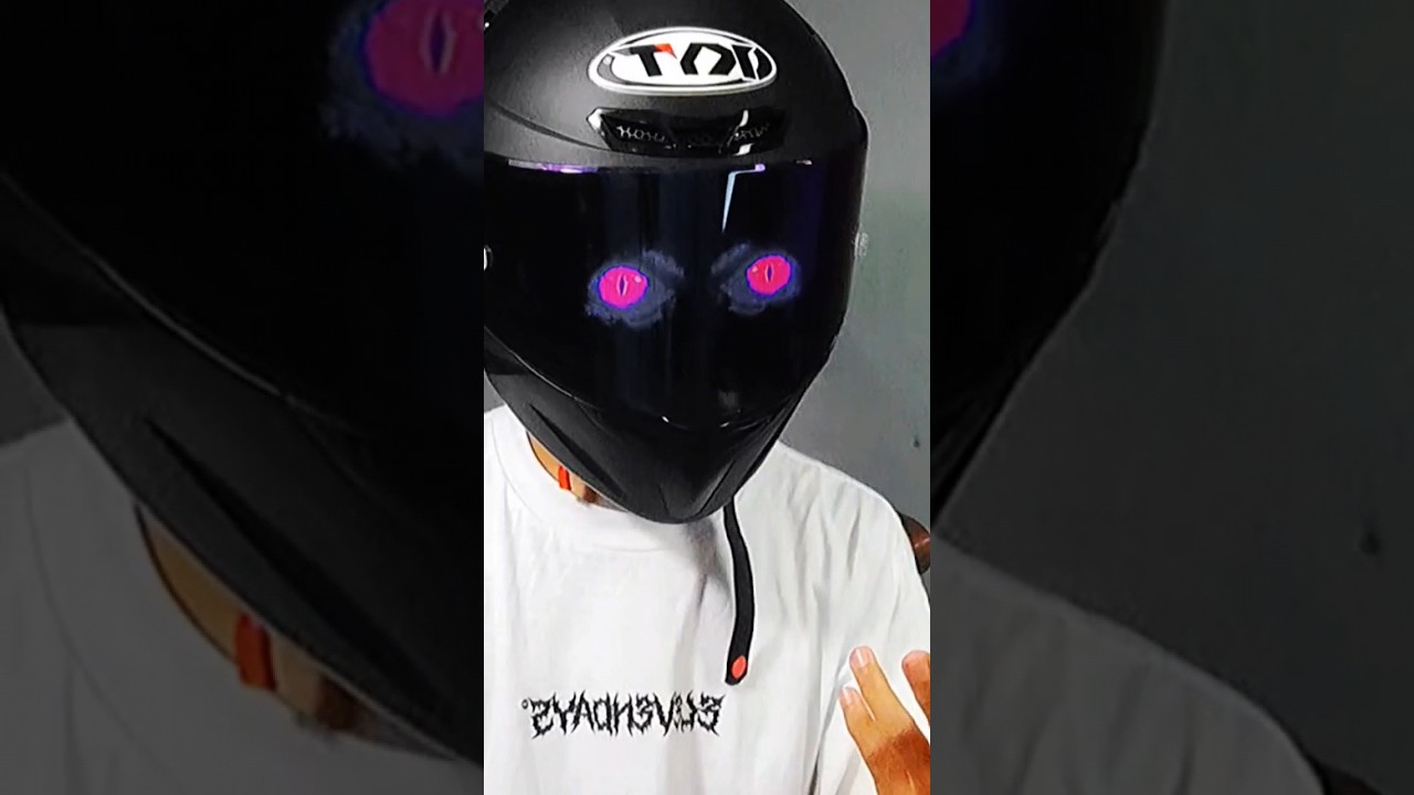 Viral‼️Modifikasi helm full face mata bergerak