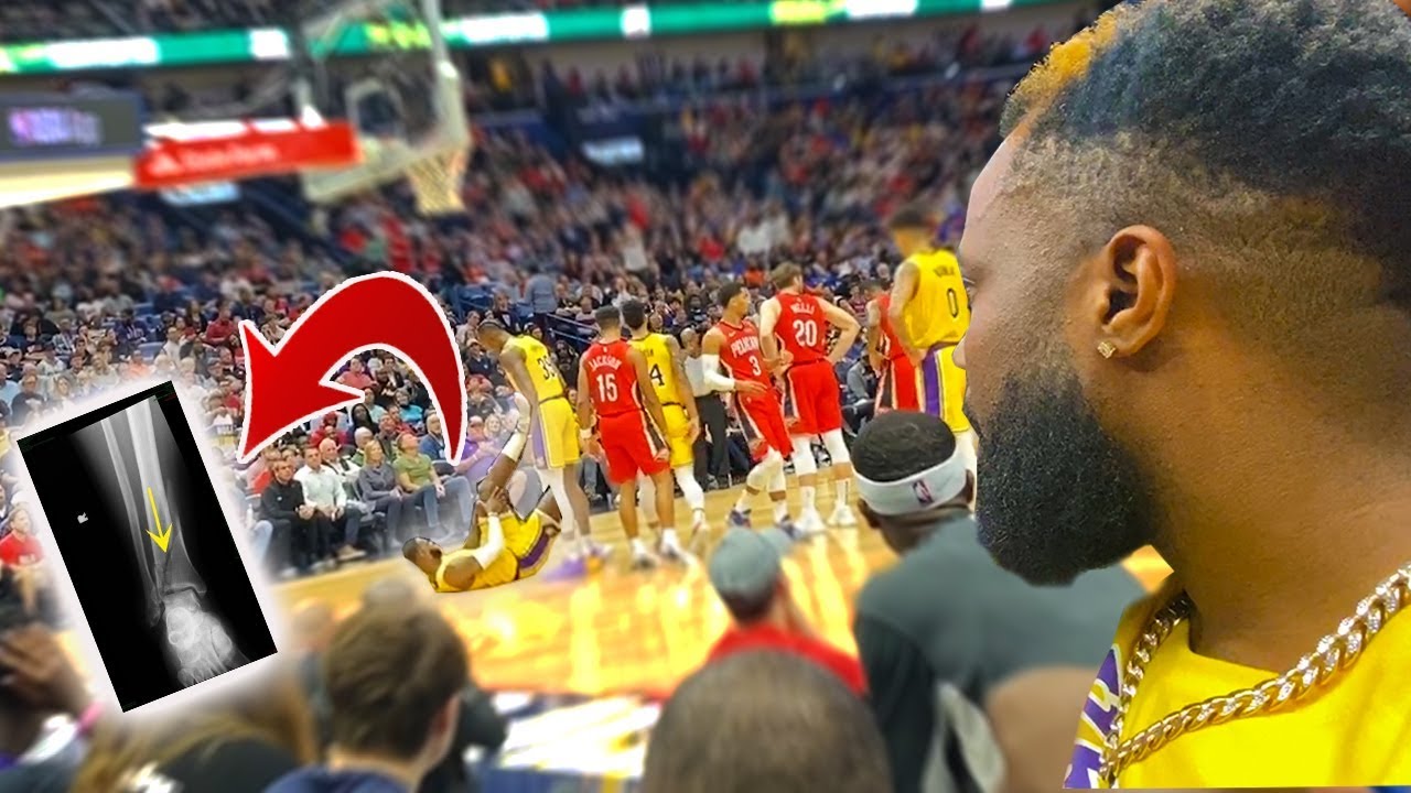 I PANICKED COURTSIDE WITNESSING LEBRON JAMES ALMOST GET INJURED!