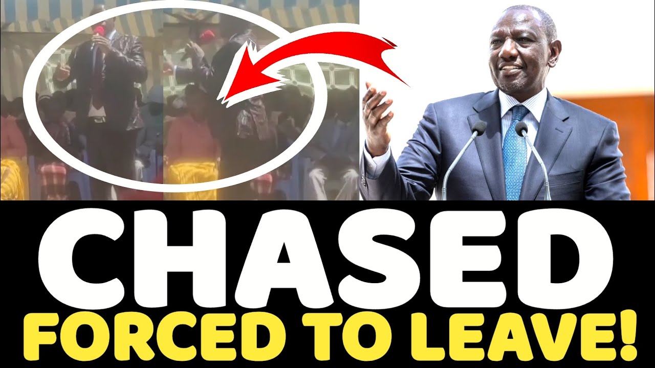 Ruto's UDA MCA Runs For His Dear Life FORCING CROWD With TWO TERMS Chant- CHASED!